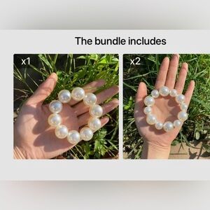 ✨✨Faux Pearl Hair Tie💕 set of 3